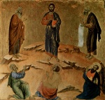 Duccio di Buoninsegna  - Bilder Gemälde - Verklärung Christi (Transfiguration Domini)