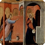 Duccio di Buoninsegna  - Bilder Gemälde - Verkündigung