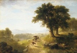 Asher Brown Durand - Bilder Gemälde - River Scene