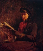 Frank Duveneck - Bilder Gemälde - Girl Reading