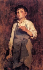 Frank Duveneck - Bilder Gemälde - He Lives by His Wits