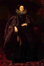Anthonis van Dyck - Bilder Gemälde - Portrait der Machesa Balbi