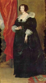 Anthonis van Dyck - Bilder Gemälde - Portrait der Margarete von Lothringen