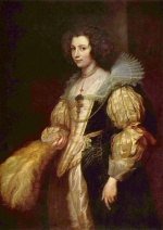 Anthonis van Dyck - Bilder Gemälde - Portrait der Marie Louise de Tassis