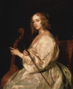 Anthonis van Dyck - Bilder Gemälde - Portrait der Mary Ruthven (Gattin des Künstlers)
