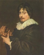 Anthonis van Dyck - Bilder Gemälde - Portrait des Bildhauers Francois Duquesnoy