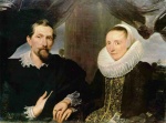 Anthonis van Dyck - Bilder Gemälde - Portrait des Frans Snyders und seine Frau