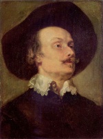 Anthonis van Dyck - Bilder Gemälde - Portrait eines Mannes