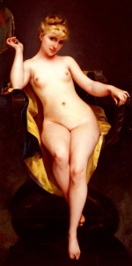 Luis Ricardo Falero - paintings - Posing