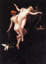 Luis Ricardo Falero - paintings - The Balance of the Zodiac