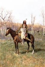 Henry Farny - Peintures - Eclaireur indiens Crow 