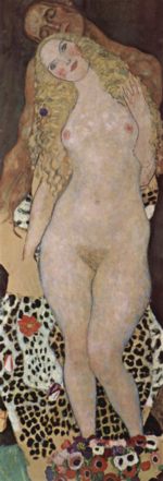 Gustav Klimt - Bilder Gemälde - Adam und Eva