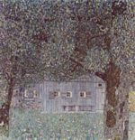 Gustav Klimt - Bilder Gemälde - Bauernhaus in Ober Österreich