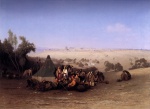 Bild:An Arab Encampment on The Mount of Olives with Jerusalem Beyond