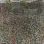 Gustav Klimt - Peintures - Champ en fleurs