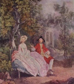 Thomas Gainsborough - Bilder Gemälde - Gespräch im Park