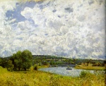 Alfred Sisley  - Bilder Gemälde - The Seine at Suresnes