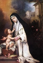 Bartolome Esteban Perez Murillo - paintings - St Rose of Lima