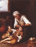 Bartolome Esteban Perez Murillo - paintings - The Toilette