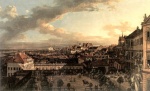 Bernardo Bellotto  - Peintures -  Varsovie, vue depuis le Palais Royal