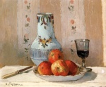 Camille Pissarro  - paintings - Still Life with Apples and Pitcher