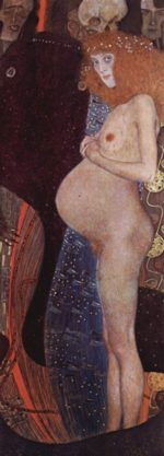Gustav Klimt - Bilder Gemälde - Die Hoffnung