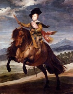 Diego Velazquez  - Bilder Gemälde - Equestrian Portrait Of Balthasar Carlos