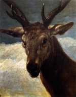 Diego Velazquez  - Bilder Gemälde - Head of a Stag