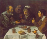 Diego Velazquez  - Bilder Gemälde - Peasants at the Table