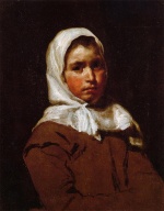 Diego Velazquez  - Bilder Gemälde - Young Peasant Girl