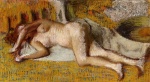 Edgar Degas  - Bilder Gemälde - After the Bath