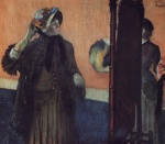 Edgar Degas  - Peintures - Chez la modiste-4