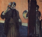 Edgar Degas  - Bilder Gemälde - At the Milliners