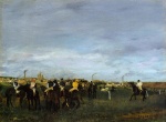 Edgar Degas  - Bilder Gemälde - Before the Race