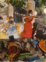 Edgar Degas  - Bilder Gemälde - Cafe Concert at Les Ambassadeurs