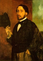 Edgar Degas  - Peintures - Autoportrait