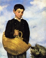 Edouard Manet  - Bilder Gemälde - Boy with Dog