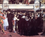 Edouard Manet  - Bilder Gemälde - Masked Ball at the Opera