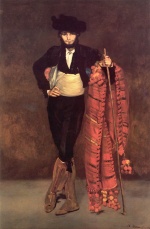 Edouard Manet  - Bilder Gemälde - Young Man in the Costume of a Majo