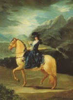 Francisco Jose de Goya  - Bilder Gemälde - Maria Teresa of Vallabriga on Horseback