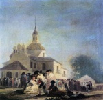 Francisco Jose de Goya  - Bilder Gemälde - Pilgrimage to the Church of San Isidro