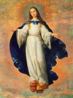 Francisco de Zurbaran  - Peintures - L'Immaculée Conception