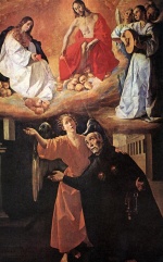 Francisco de Zurbaran  - Bilder Gemälde - Vision of Blessed Alonso Rodriguez