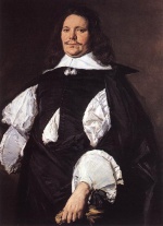 Frans Hals  - Bilder Gemälde - Portrait of a Man