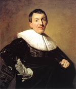Frans Hals  - Bilder Gemälde - Portrait of a Man