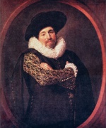 Frans Hals  - Bilder Gemälde - Portrait of a Man