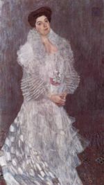 Gustav Klimt  - Bilder Gemälde - Portrait der Hermine Gallia