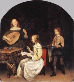 Gerhard ter Borch - Bilder Gemälde - The Concert