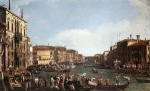 Canaletto - paintings - A Regatta on the Grand Canal