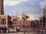 Canaletto - paintings - Piazza San Marco (The Clocktower)